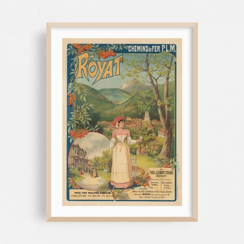 Chemins de Fer P.L.M. Royat, de Paris à Clermont-Ferrand (1890)