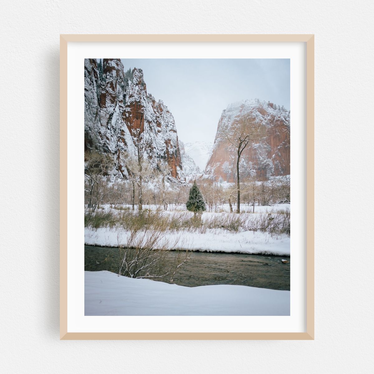 Snowy Virgin River, Zion 02 – image 1 of 12