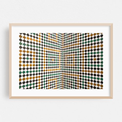 Moroccan mosaic wall