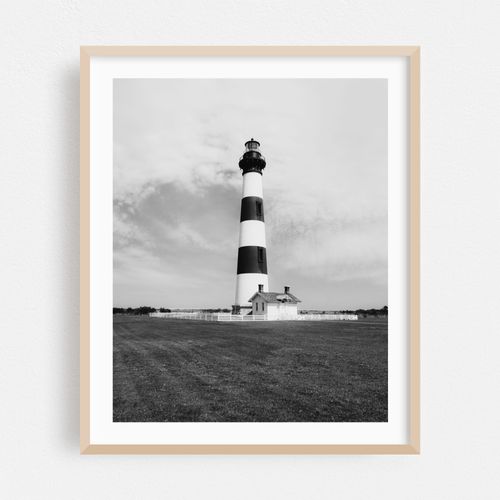 Bodie Island Lighthouse 01 B&W