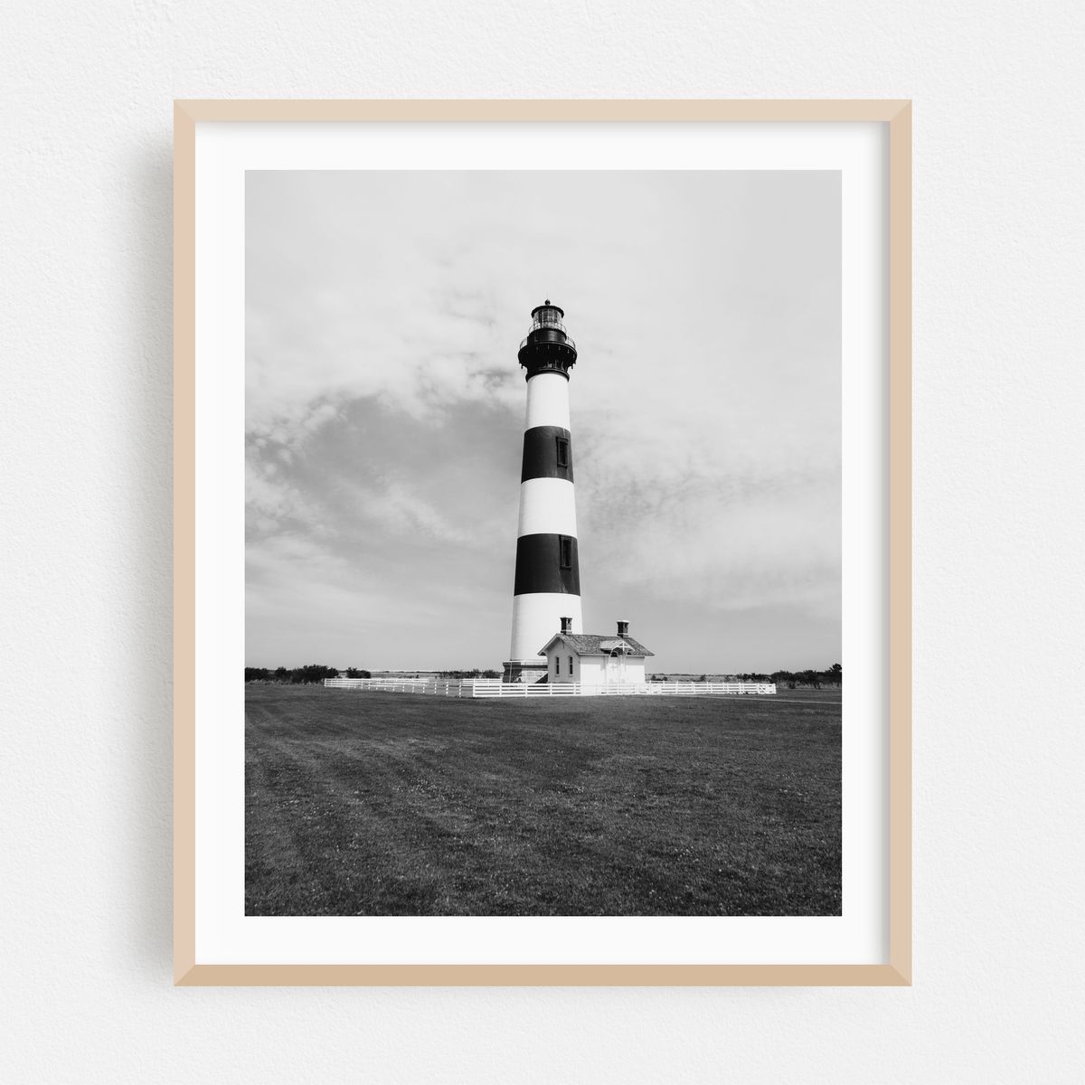Bodie Island Lighthouse 01 B&W – image 1 of 12