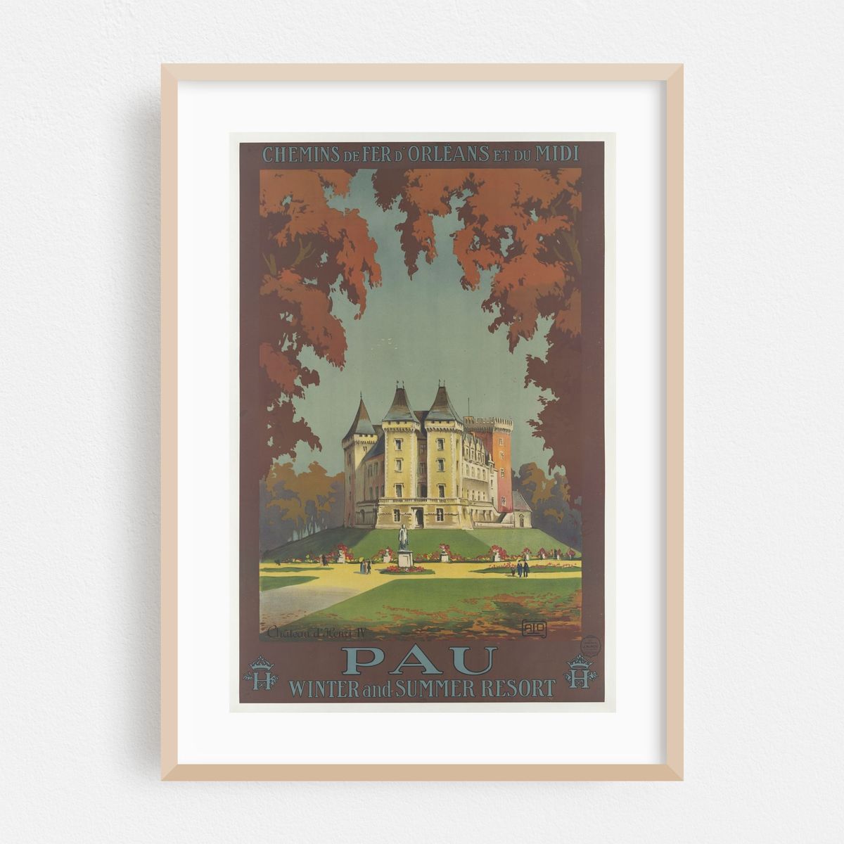 Chemins de fer d’Orléans et du Midi ; Pau winter and summer resort (1910) – image 1 of 4