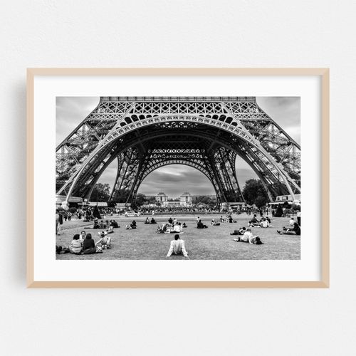 Relaxing at the Eiffel Tower