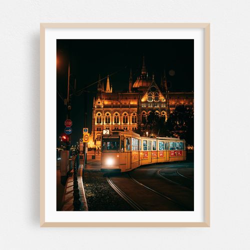 Tram and Parliament, Budapest
