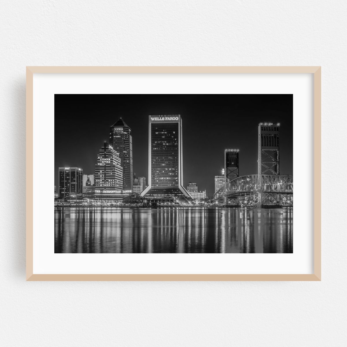 Jacksonville Reflecting B&W – image 1 of 6
