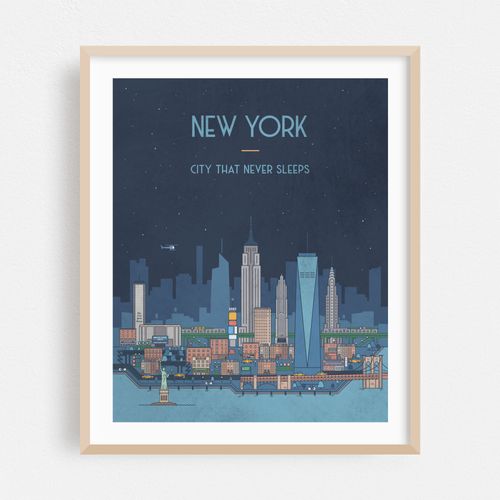 New York City Travel Poster