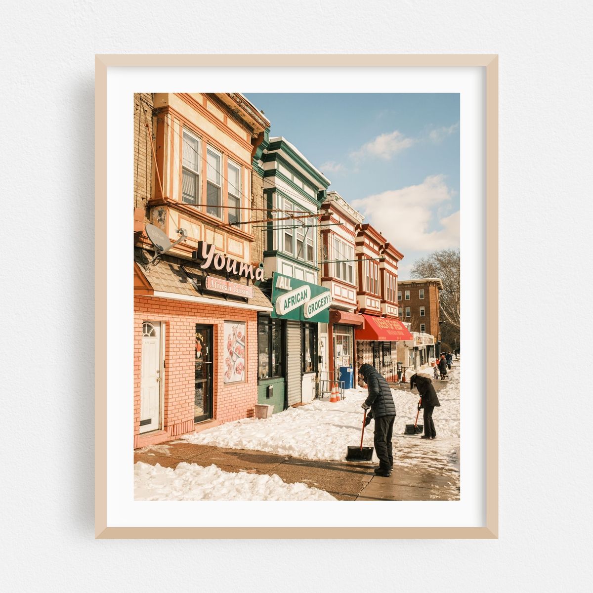 Shoveling on Baltimore Avenue, Philadelphia – image 1 of 12