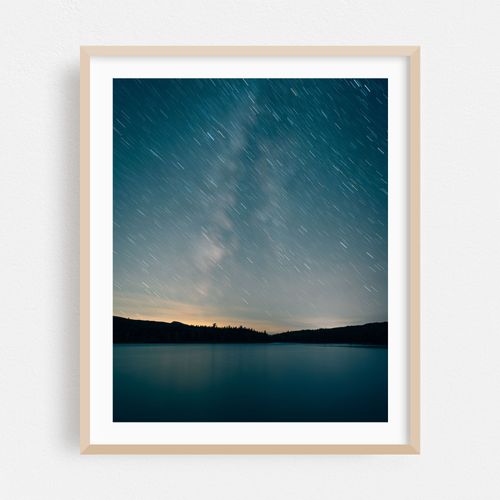 Star Trails over North-South Lake