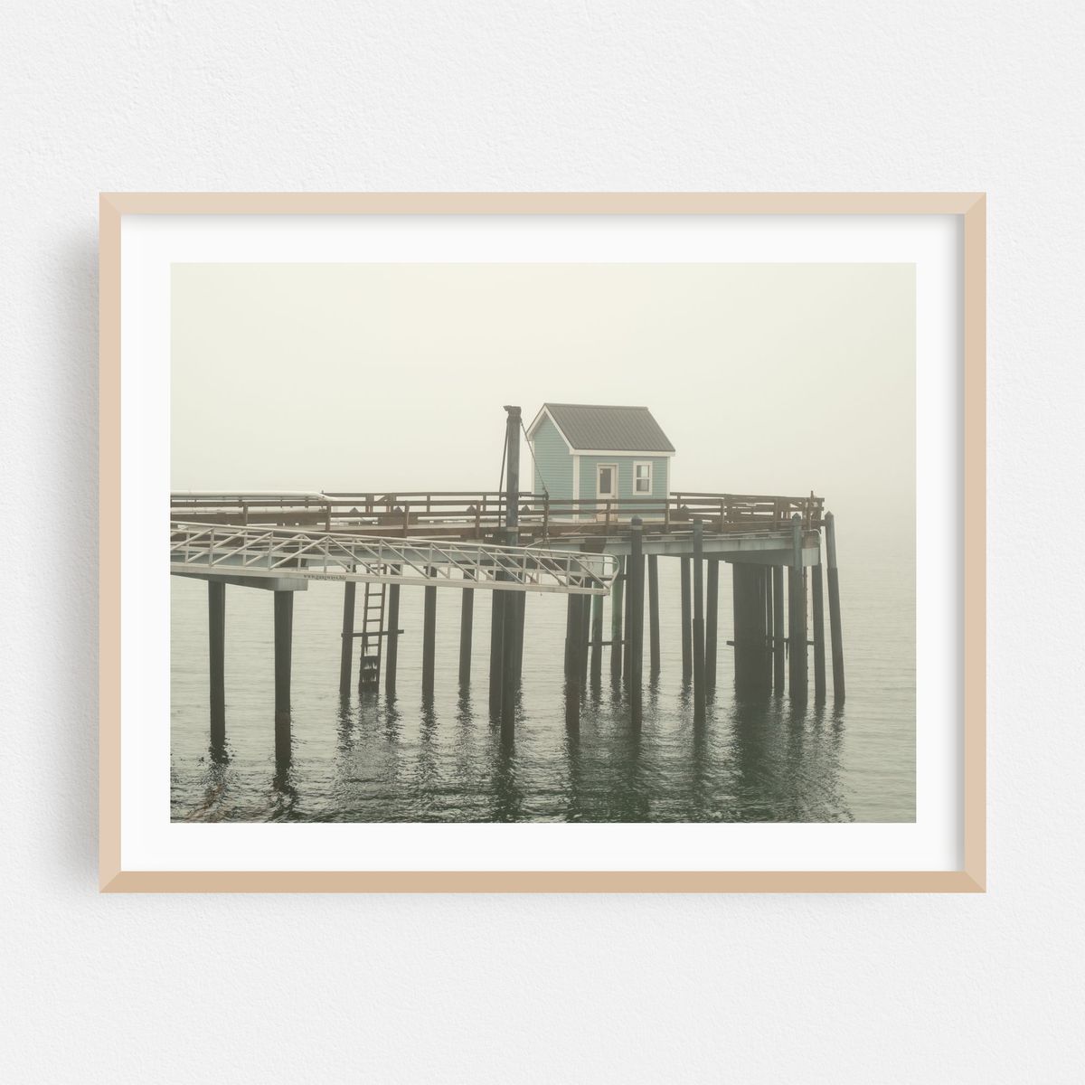 Pier in Fog, Beals Island – image 1 of 3