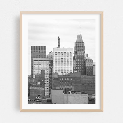 Downtown Architecture, Baltimore B&W