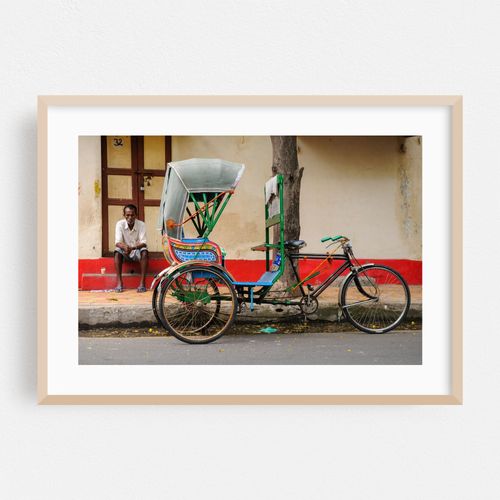 Man with Rickshaw