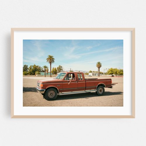 Red Truck in Needles