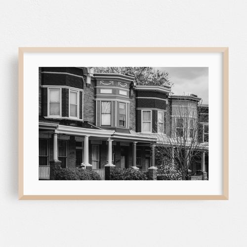 Guilford Ave Row Houses B&W B&W