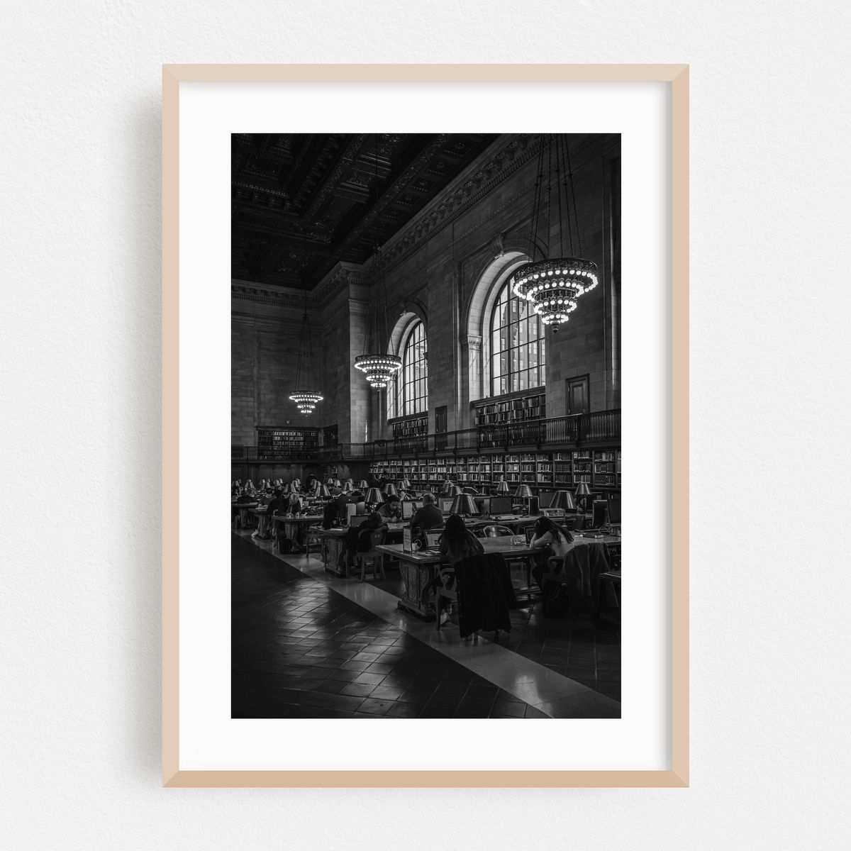 Rose Reading Room, NYPL 03 B&W – image 1 of 16