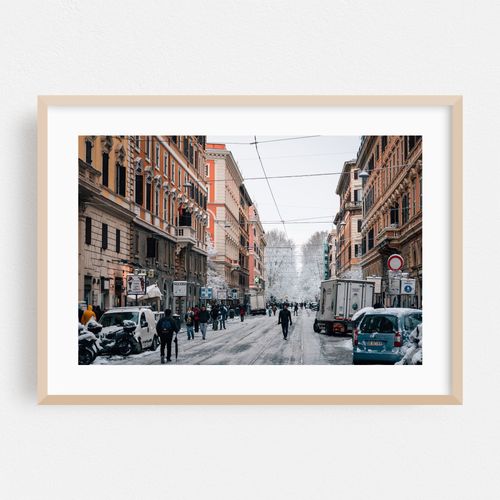 Snowy Day in Prati, Rome 01