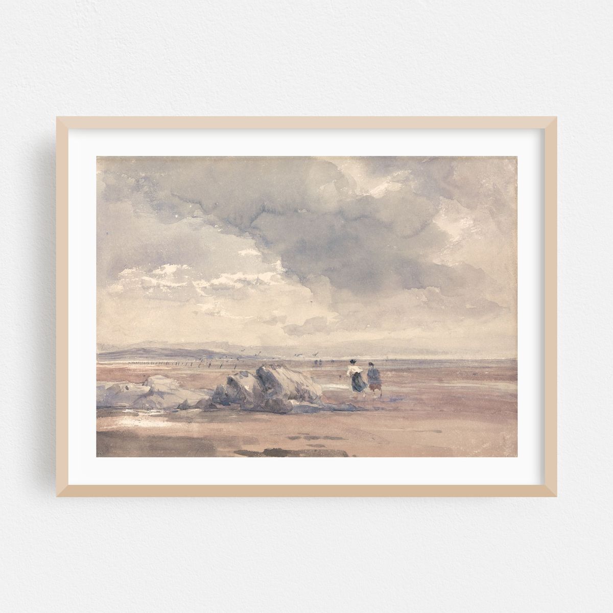 On Lancaster Sands, Low Tide (1840s) – image 1 of 6