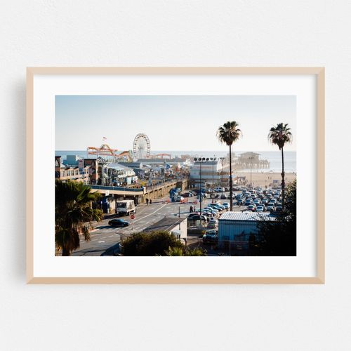 Over Santa Monica Pier