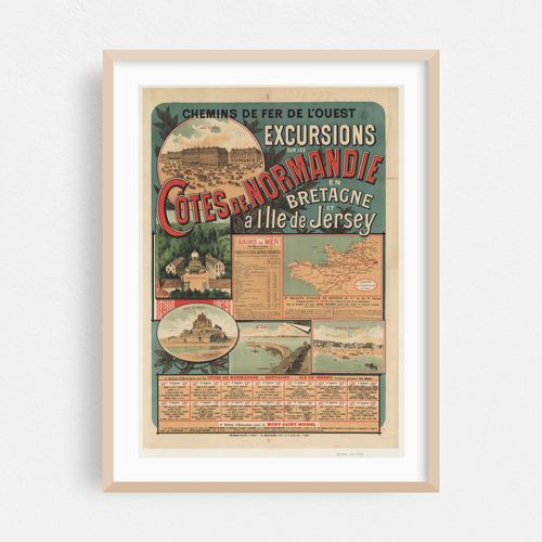 Chemins de Fer de l’Ouest. Excursions sur les Côtes de Normandie (1890)