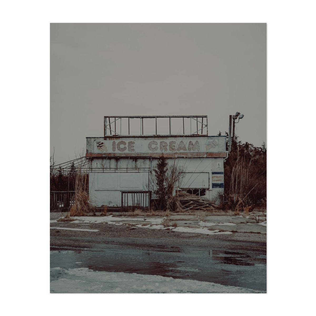 Abandoned Ice Cream Stand in Winter 02 – image 1 of 2