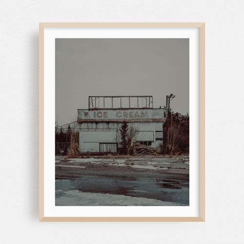 Abandoned Ice Cream Stand in Winter 02