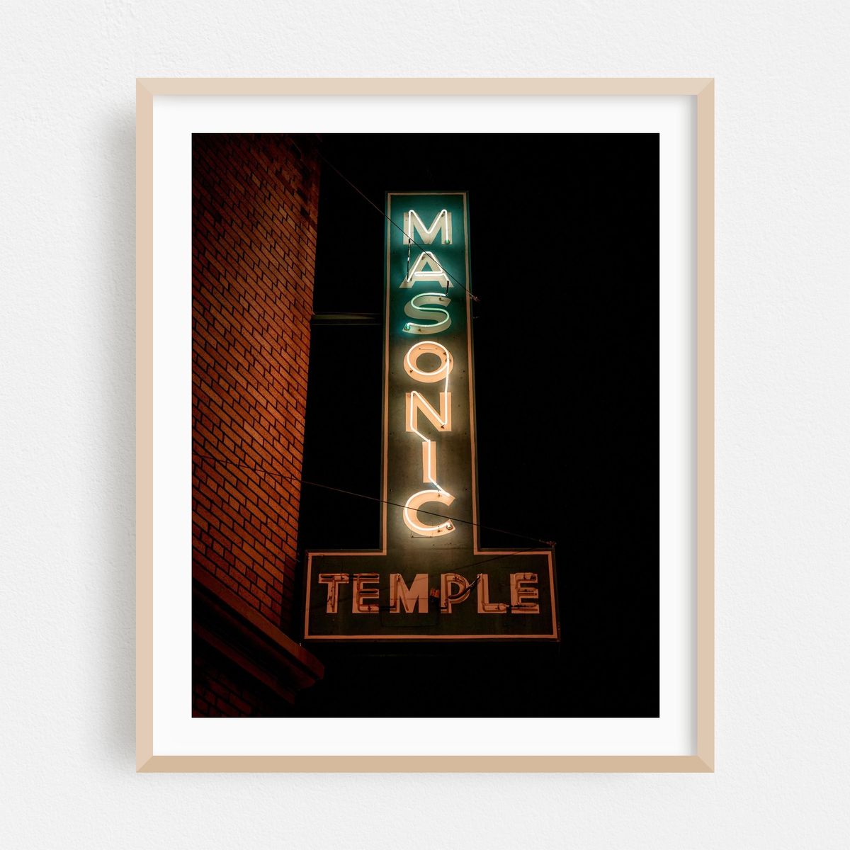 Masonic Temple Neon, Orange – image 1 of 12