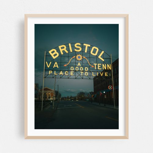 Bristol Virginia-Tennessee Sign