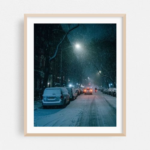 Snowy Night in the East Village