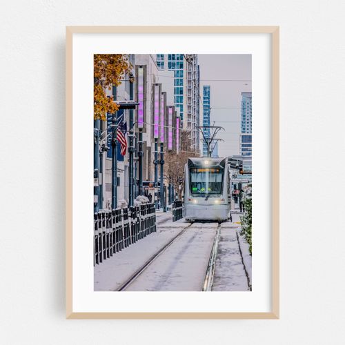 Snowy Downtown Houston 2