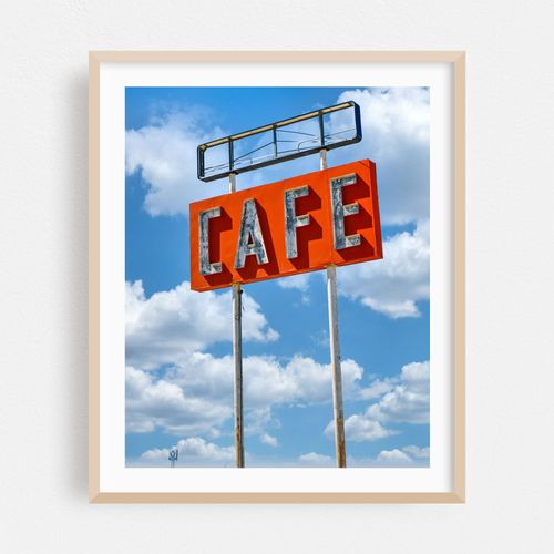 Cafe Sign, Route 66, Texas 02