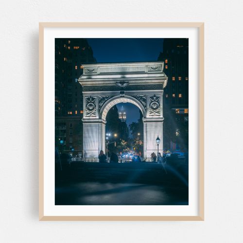 Washington Square Arch at Night