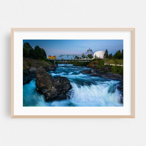 Spokane Falls and the Howard Street Bridge
