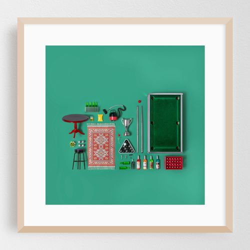 Dollhouse inventory / dark green