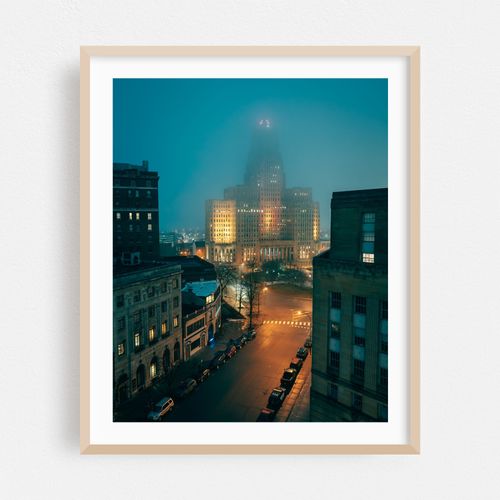 Foggy Night at City Hall, Buffalo
