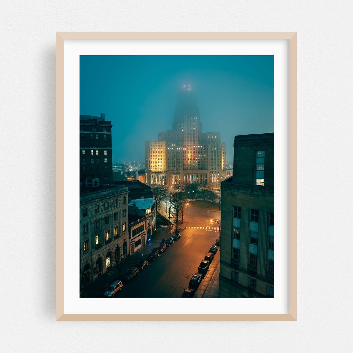 Foggy Night at City Hall, Buffalo – image 1 of 12