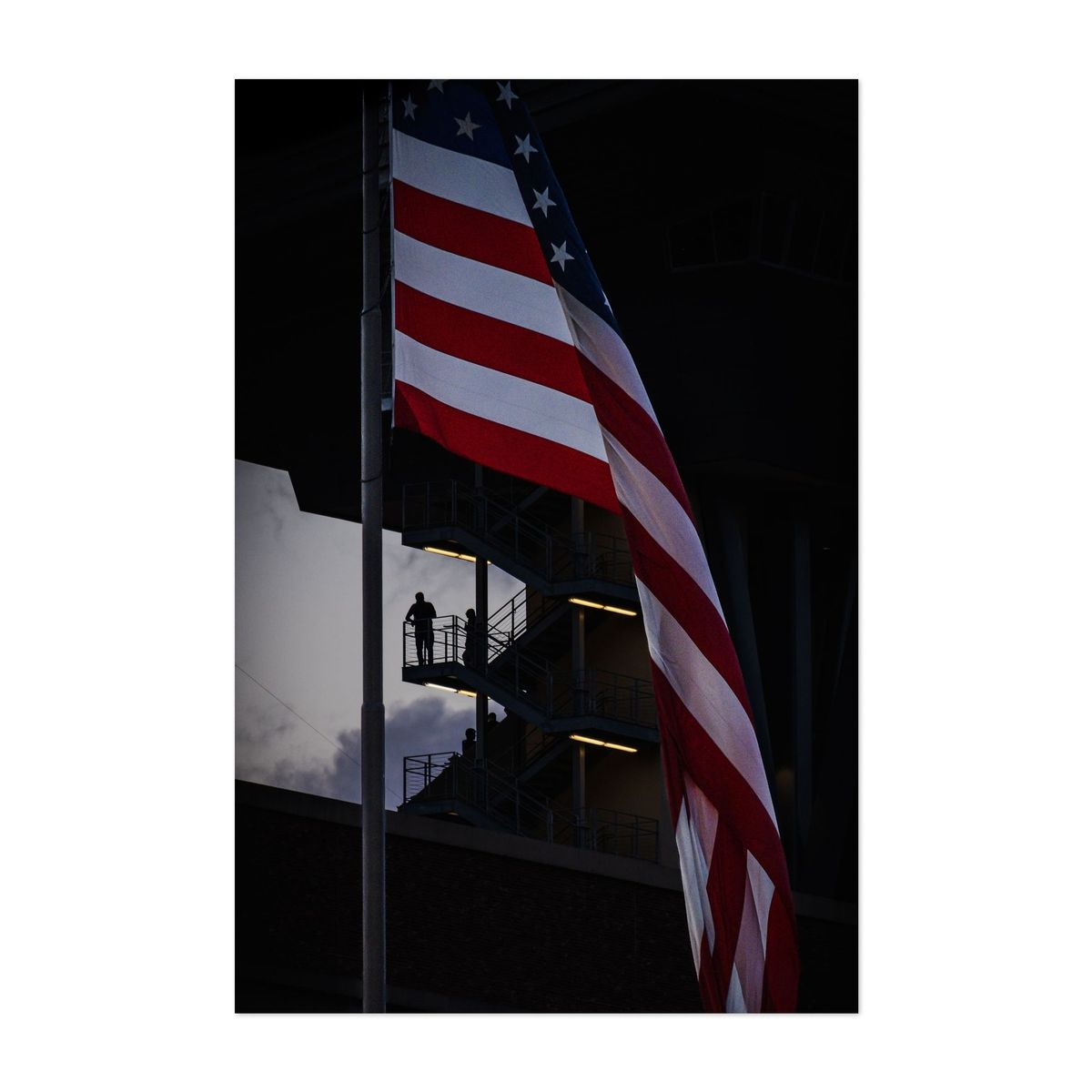 American flag and Kyle Field Football Stadium 2 – image 1 of 2