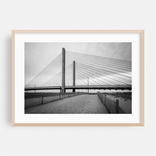 Indian River Bridge, Bethany B&W