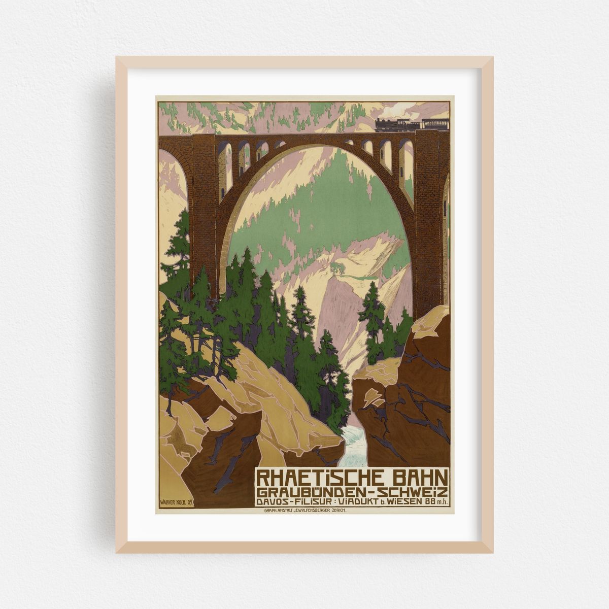 Rhätische Bahn – Graubünden Schweiz (1909) – image 1 of 3