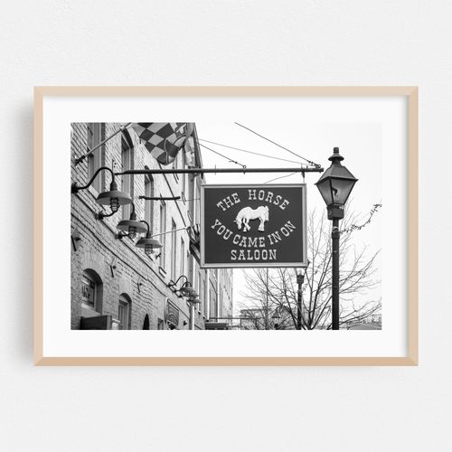 The Horse You Came In On Saloon B&W