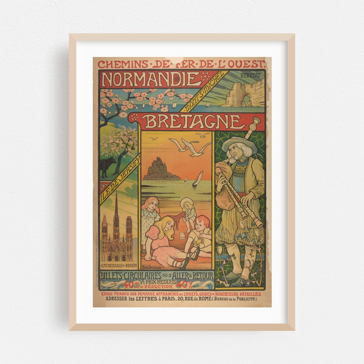Chemins de fer de l’Ouest – Normandie – Bretagne (1907) – image 1 of 3