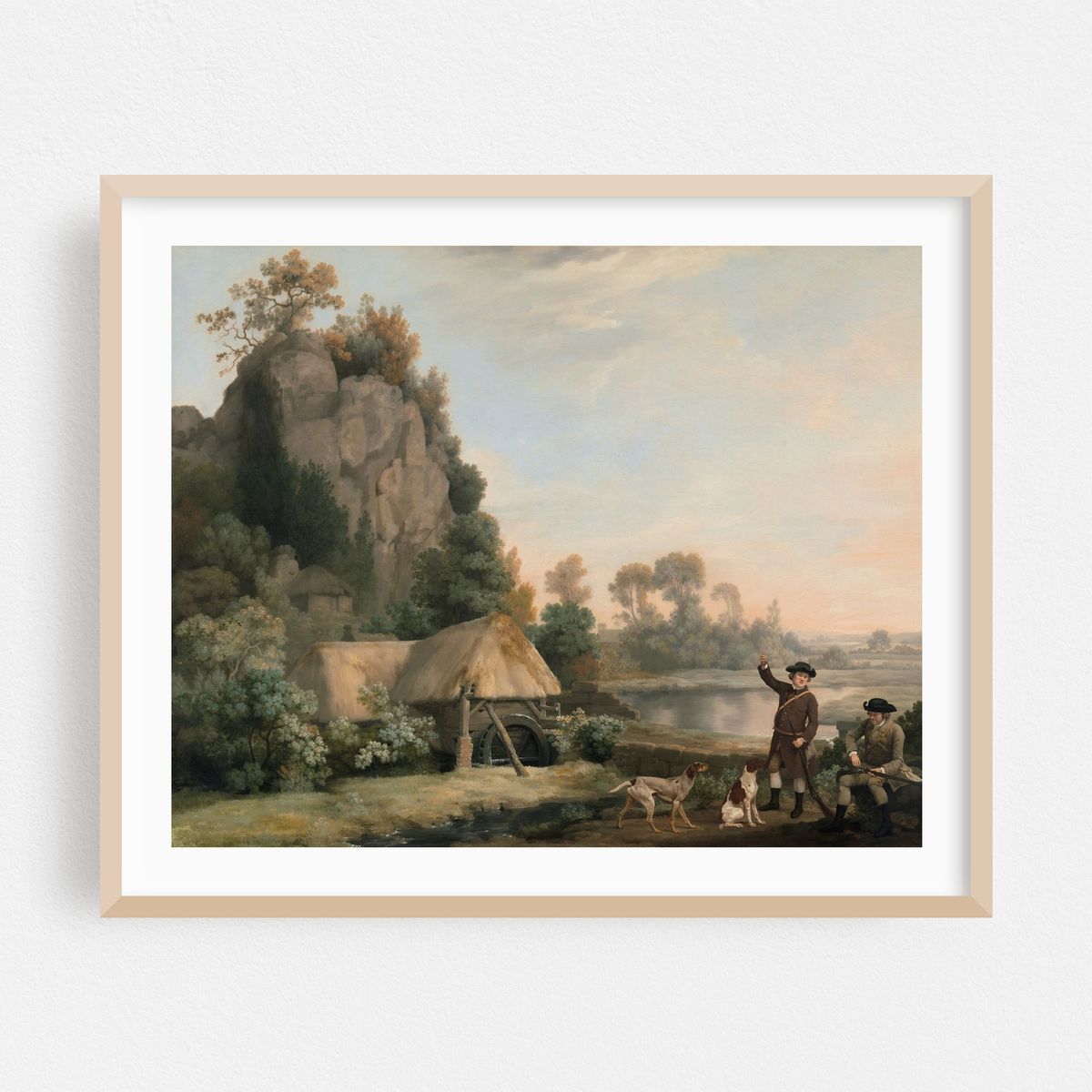 Two Gentlemen Going a Shooting, with a View of Creswell Crags, Taken on the Spot (ca. 1767) – image 1 of 5