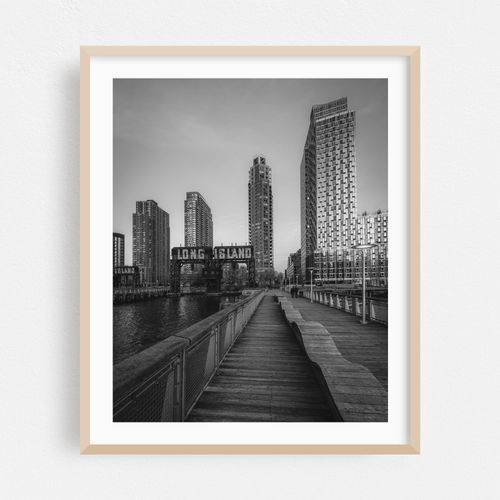 Gantry Plaza Piers B&W