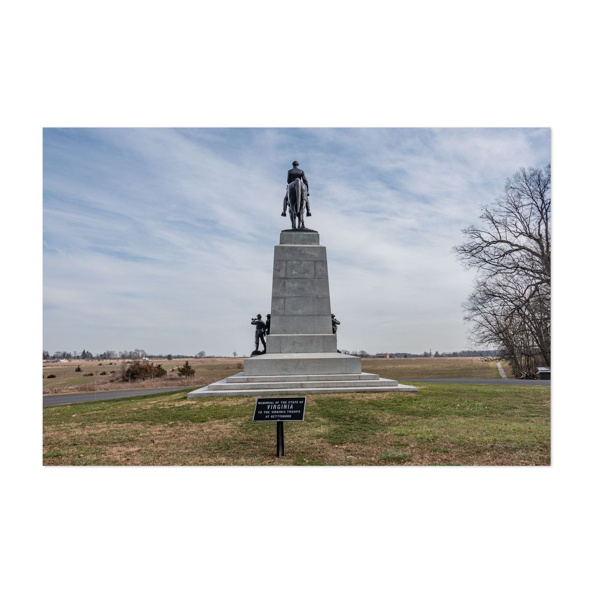 The Place  Where General RE Lee Watched Pickett's Charge – image 1 of 2