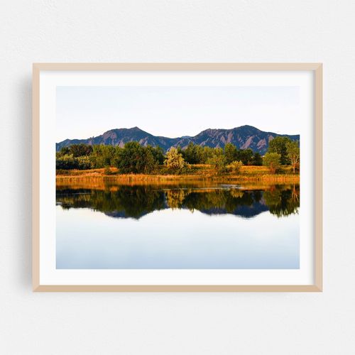 Boulder Flatirons Reflection
