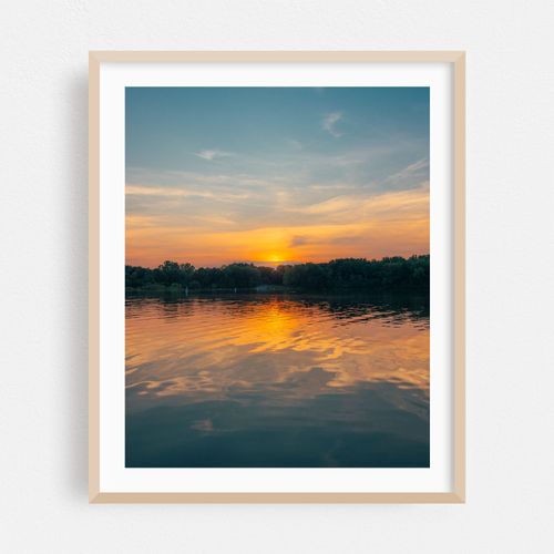 C.S. Mott Lake Sunset, Flint