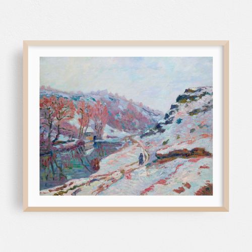 La Vallée de la Sedelle sous la neige, Creuse (1905)