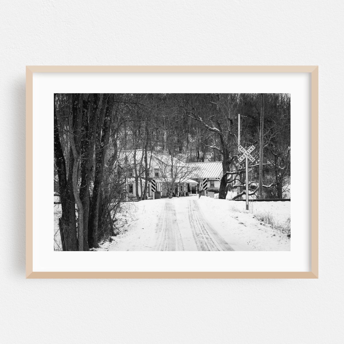 Snow Caution B&W – image 1 of 6