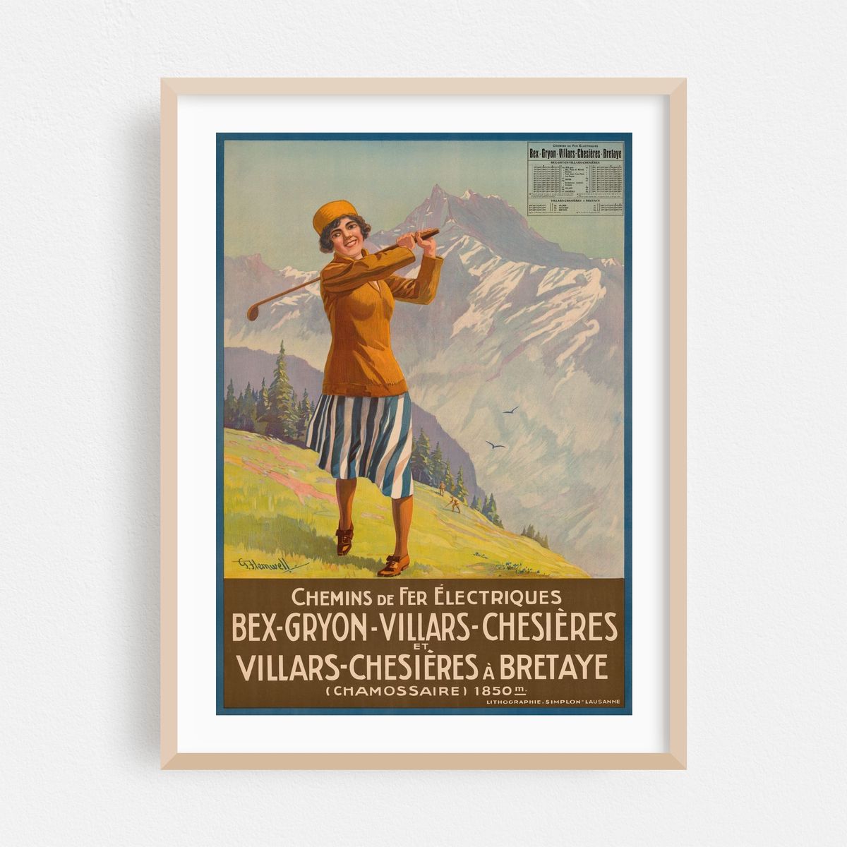 Chemins de fer électriques Bex-Gryon-Villars-Chesières et Villars-Chesières à Bretaye (1923) – image 1 of 8