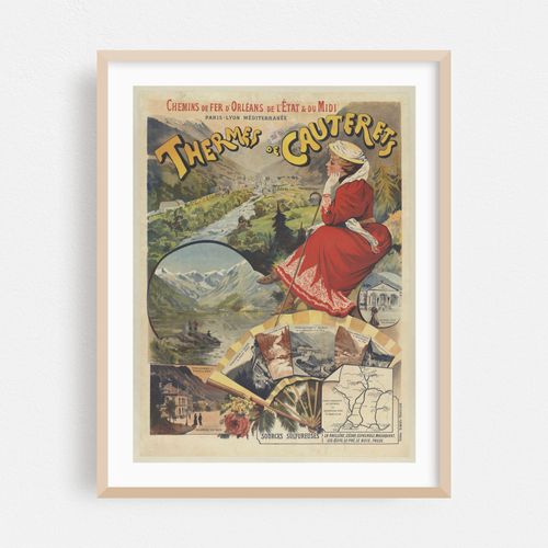 Chemins de fer d’Orléans de l’État & du Midi – Thermes de Cauterets (1900)