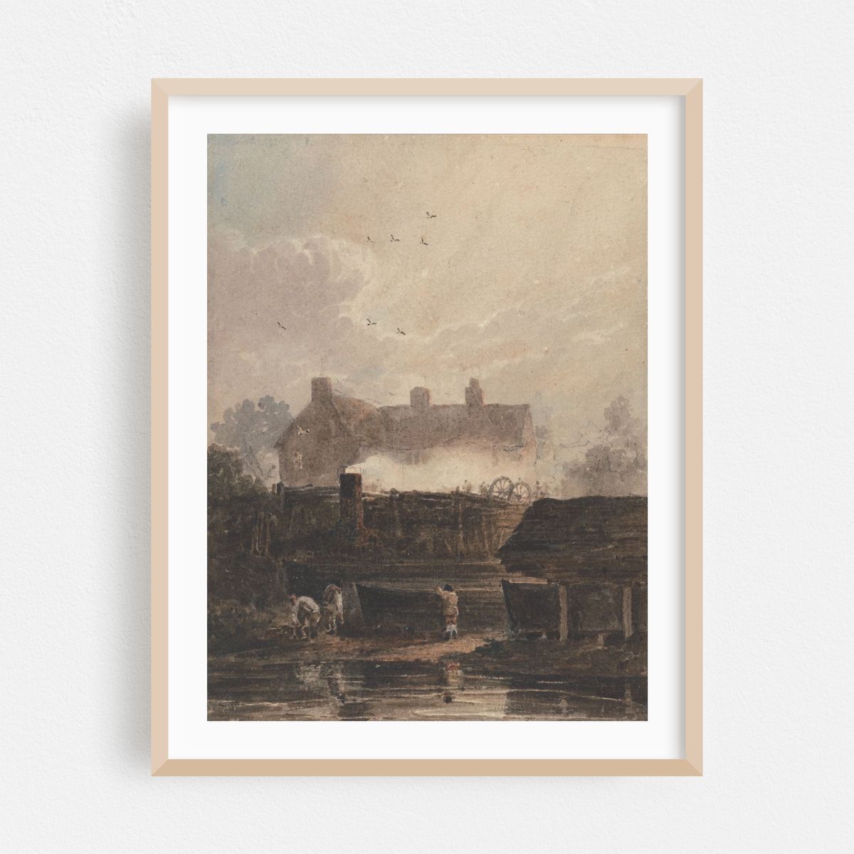 Boat Building, Dockyard at Birmingham (1800s) – image 1 of 3