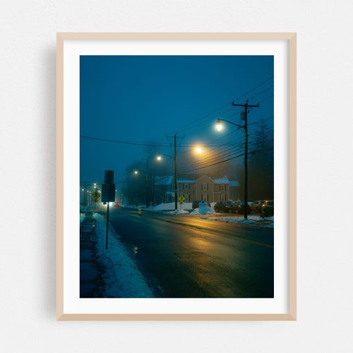 Foggy Night on Pleasant Street, Easthampton 01